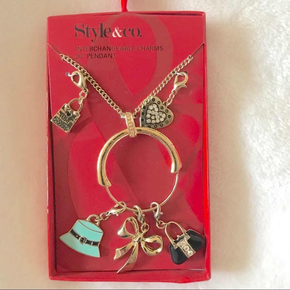 Style & Co interchangeable charms 30” Pendant
